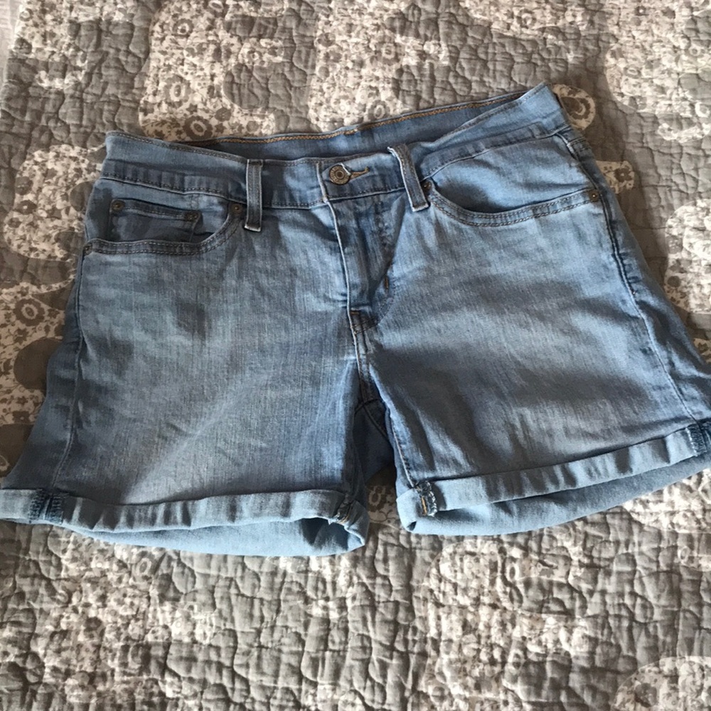 Levi’s light denim shorts